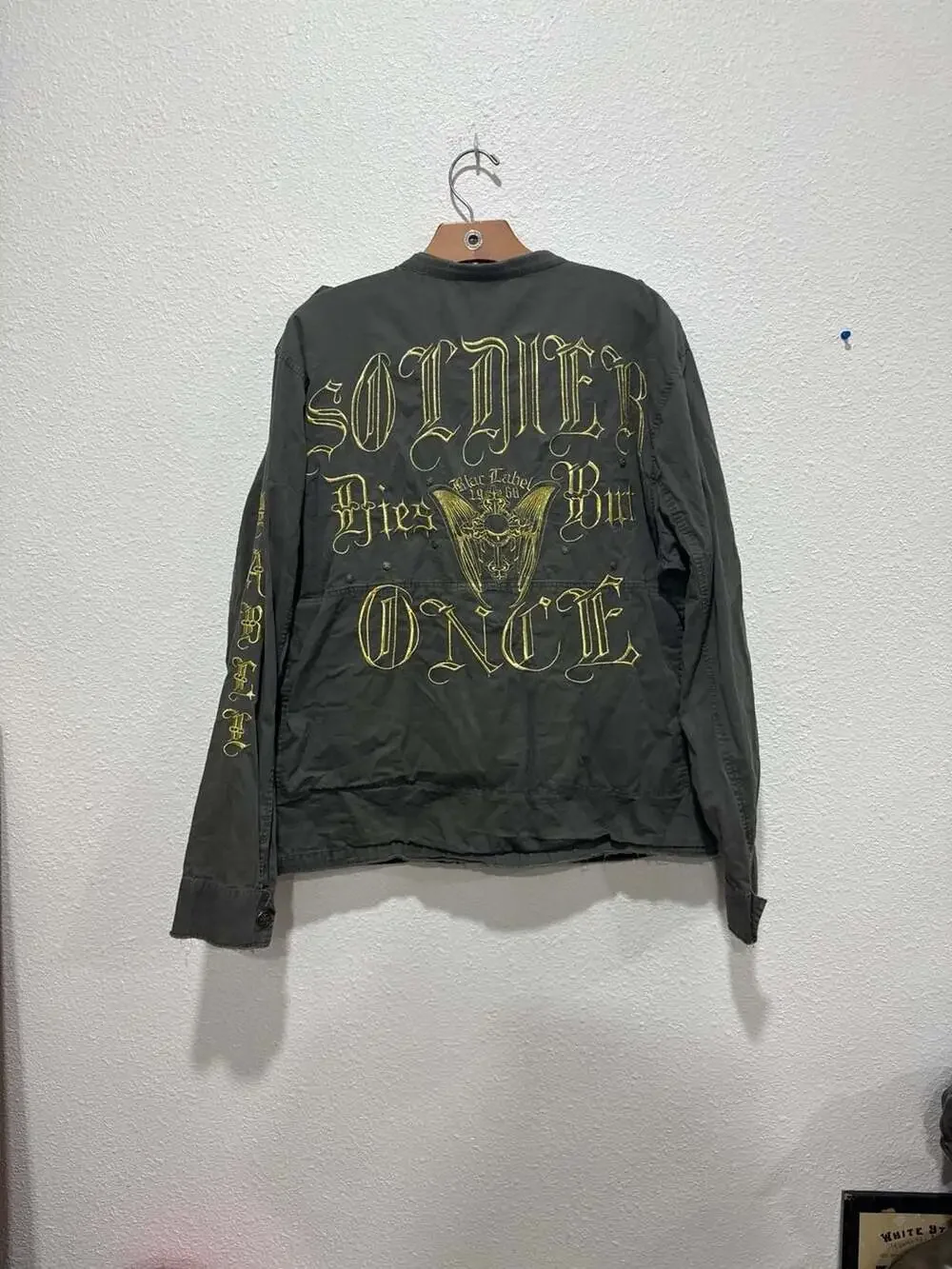 Blac Label 1968 Embroidered Military Field Jacket Grey